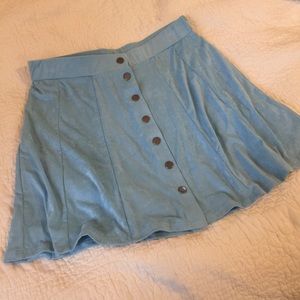 Button front circle skirt